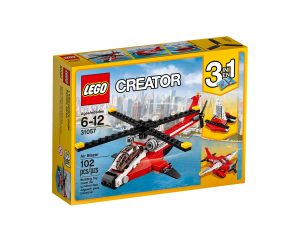 lego 31057 tulipunainen helikopteri